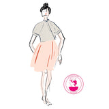 Kit Couture CAP Flou, Charmeuse Soie - Janvier, Top Ismerie