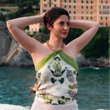 Carré Twill Exclusif, Soie - Abstrait, Camogli