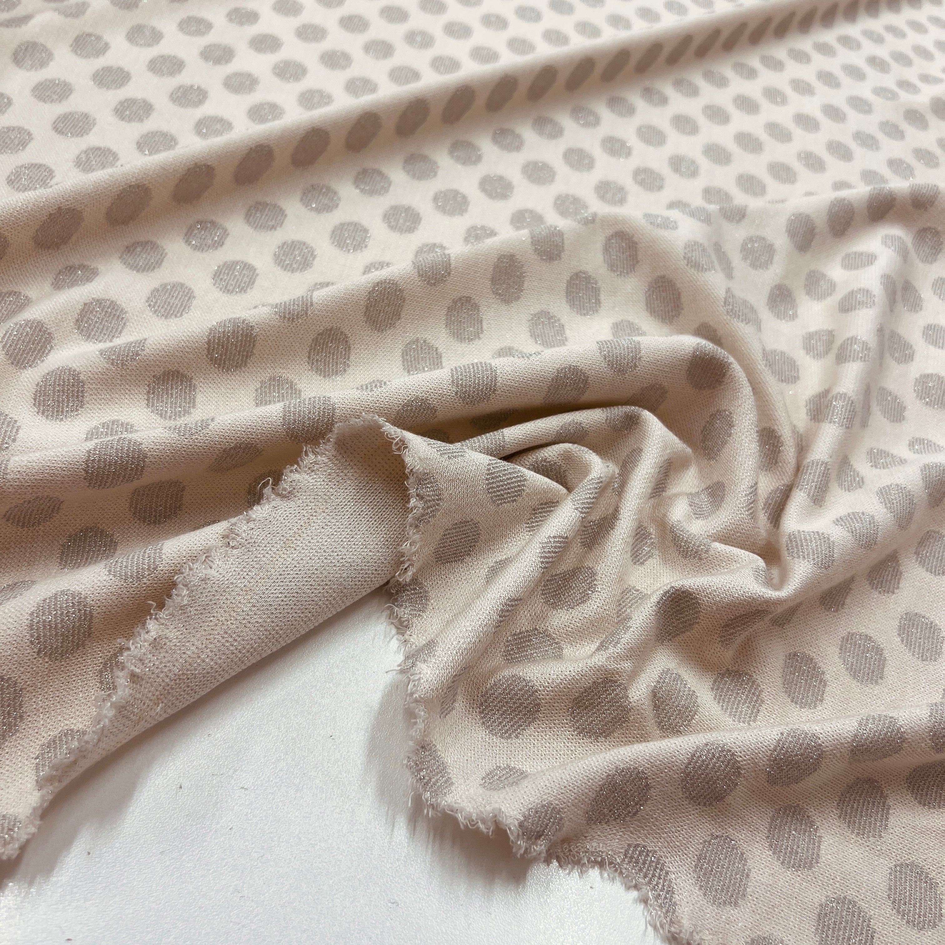 Tissu Maille, Viscose - Pois Métallisé, Lirana