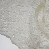 Tissu Dentelle Stretch, Paillettes - Floral , Lucendra