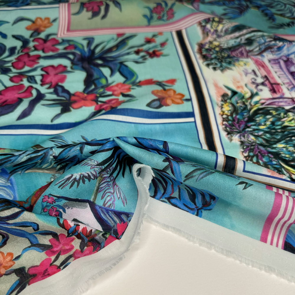 Tissu Voile, Coton et Soie - Nadine