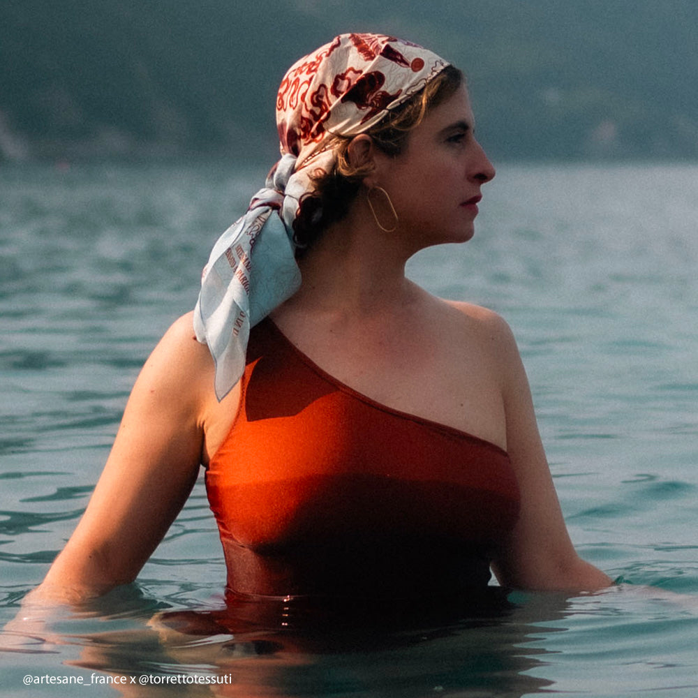 Carré Twill Exclusif, Soie - Camogli