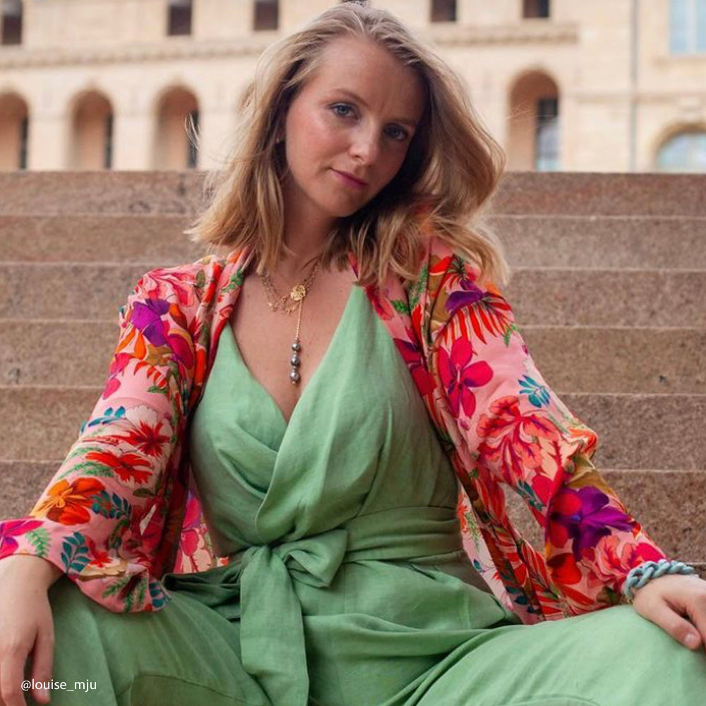 Tissu Rayonne - Floral Tropical, Esotico