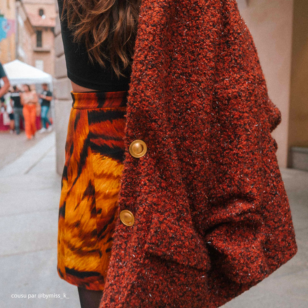 Tissu Gabardine, Coton - Animalier, Tigre