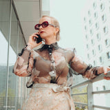 Tissu Organza, Polyester - Imprimé, Schiusa