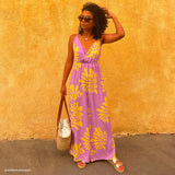 Tissu Twill Viscose - Floral, Palmetta