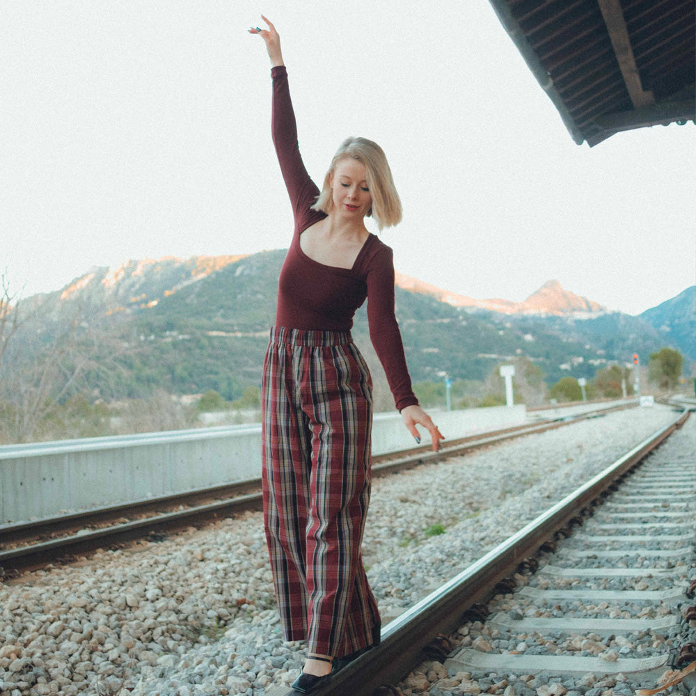 Tissu Popeline, Coton - Carreaux, Quadri