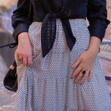 Tissu Crêpe Georgette - Pois, Pise