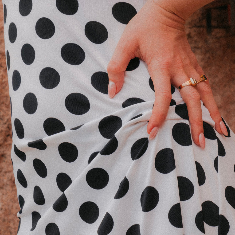 Tissu Maille Jersey - Pois, Vivo