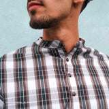 Tissu Popeline, Coton - Carreaux, Quadri