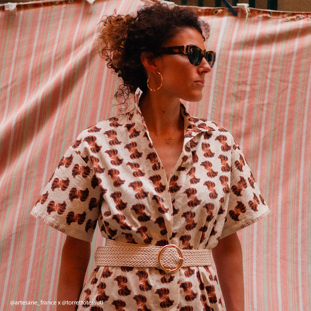 Tissu Popeline Exclusif, Coton - Abstrait, Recco