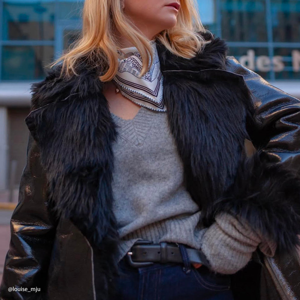 Tissu Peau retournée Fourrure Simili, Modal - Splende