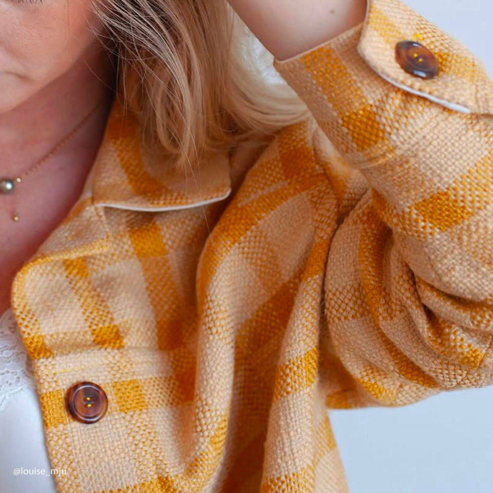 Tissu Tweed, Coton Viscose - Carreaux, Vivetta