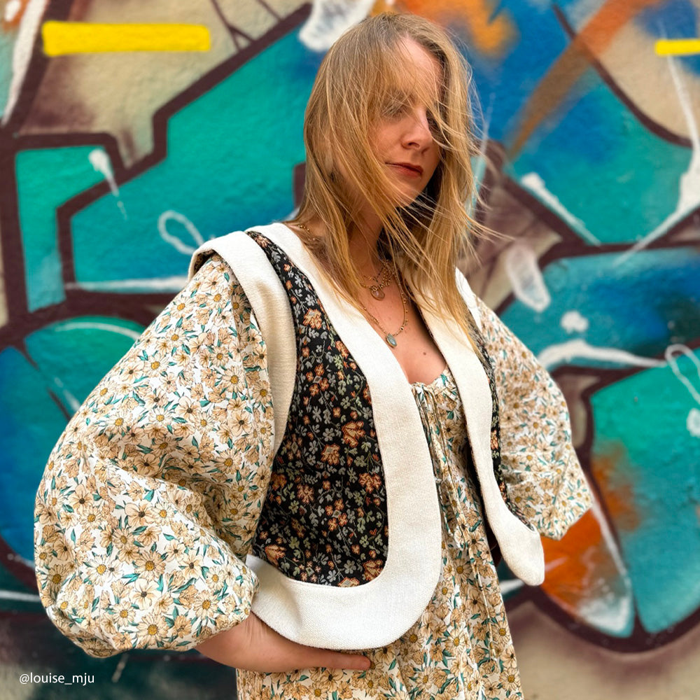 Tissu Velours Gratté, Coton - Alexa