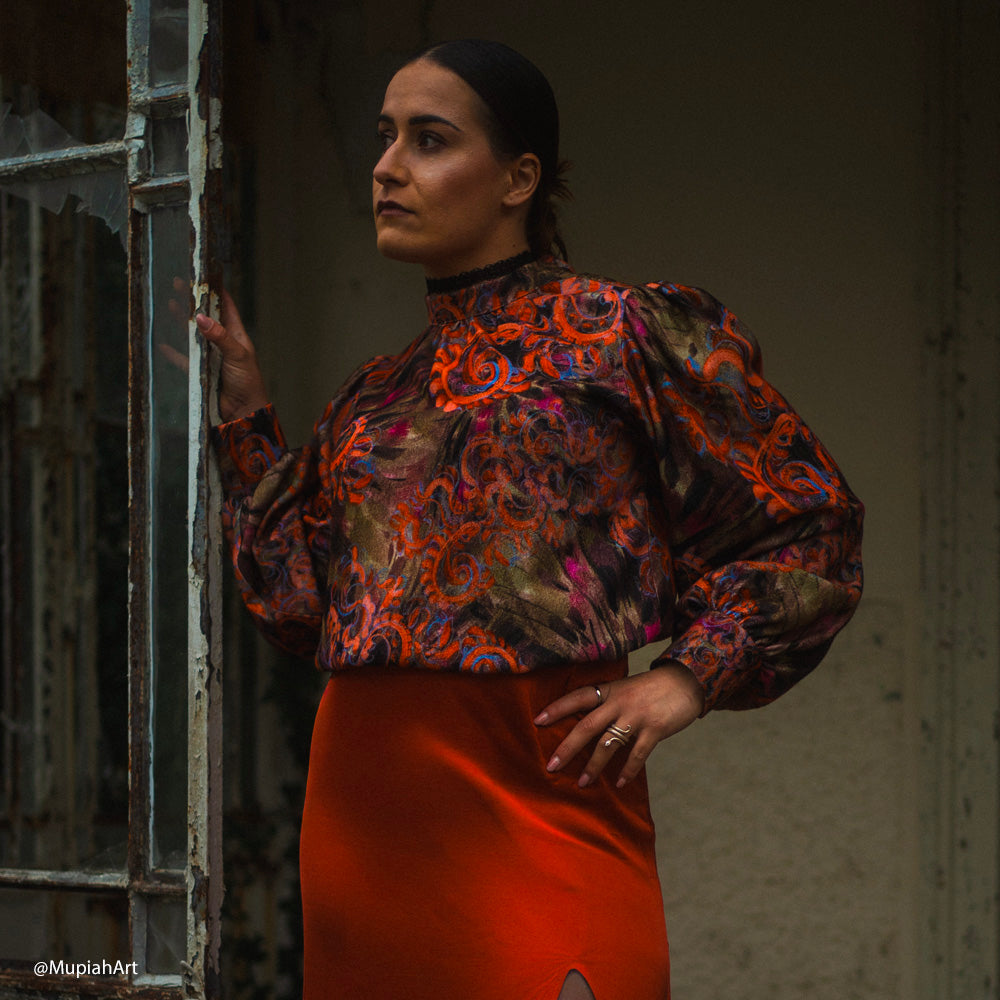 Tissu Viscose - Arancione