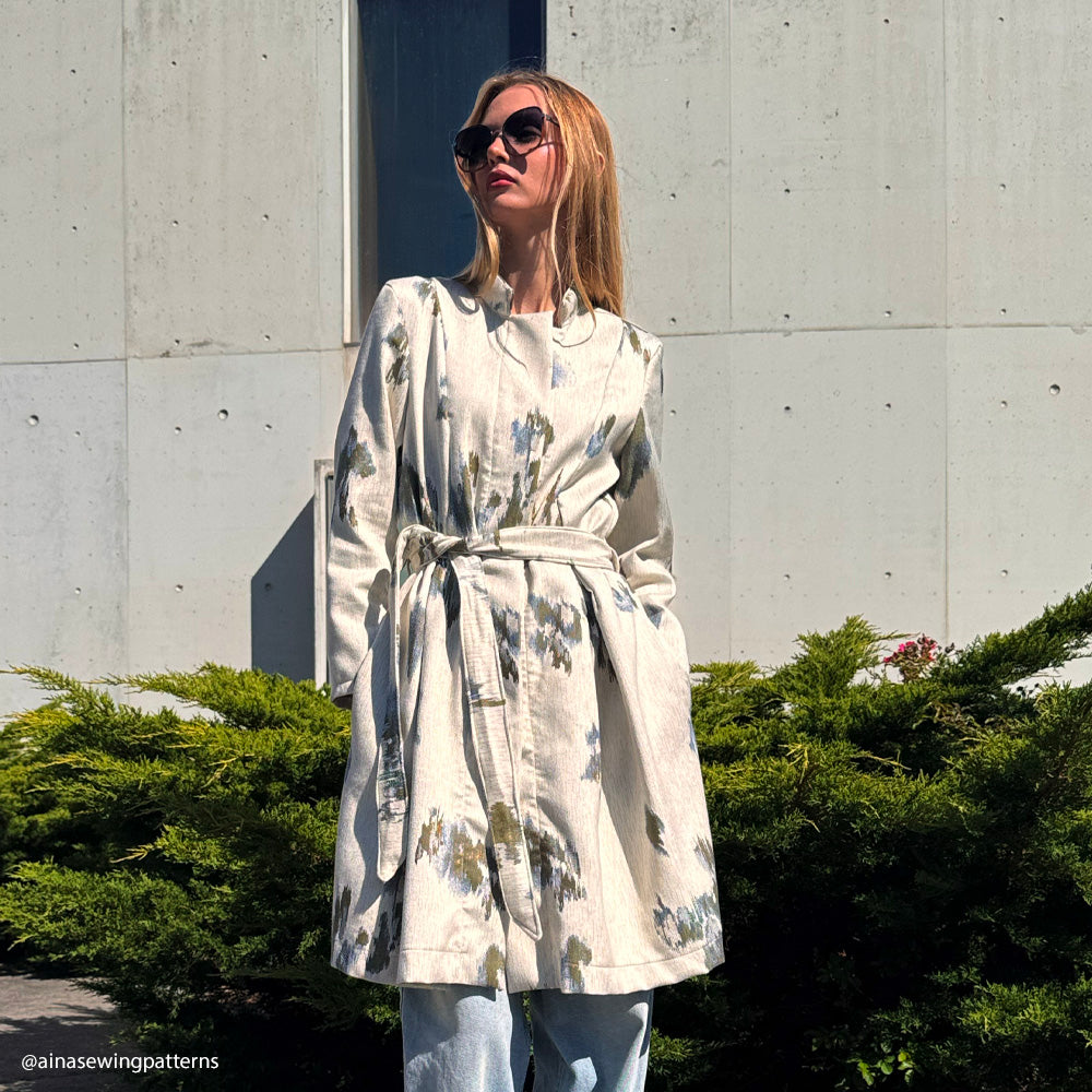 Tissu Brocart, Soie Viscose - Abstrait Vert, Belvento