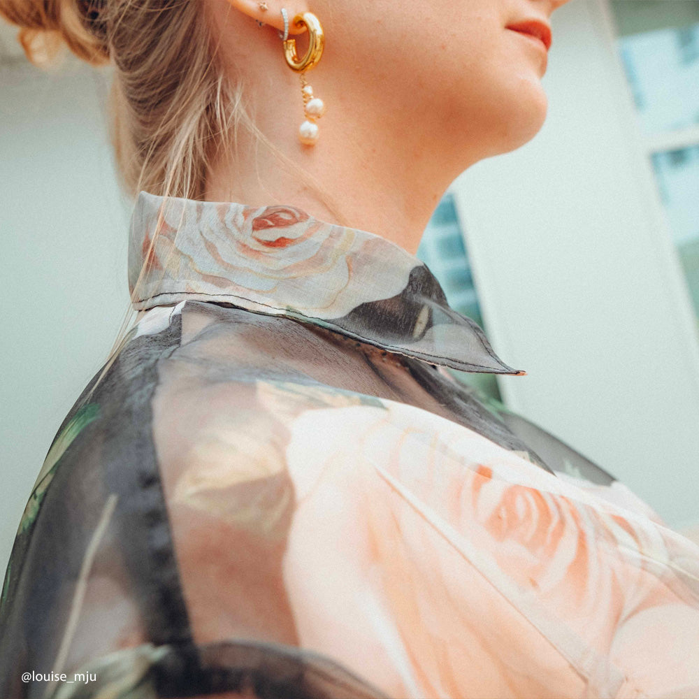 Tissu Organza, Polyester - Imprimé, Schiusa