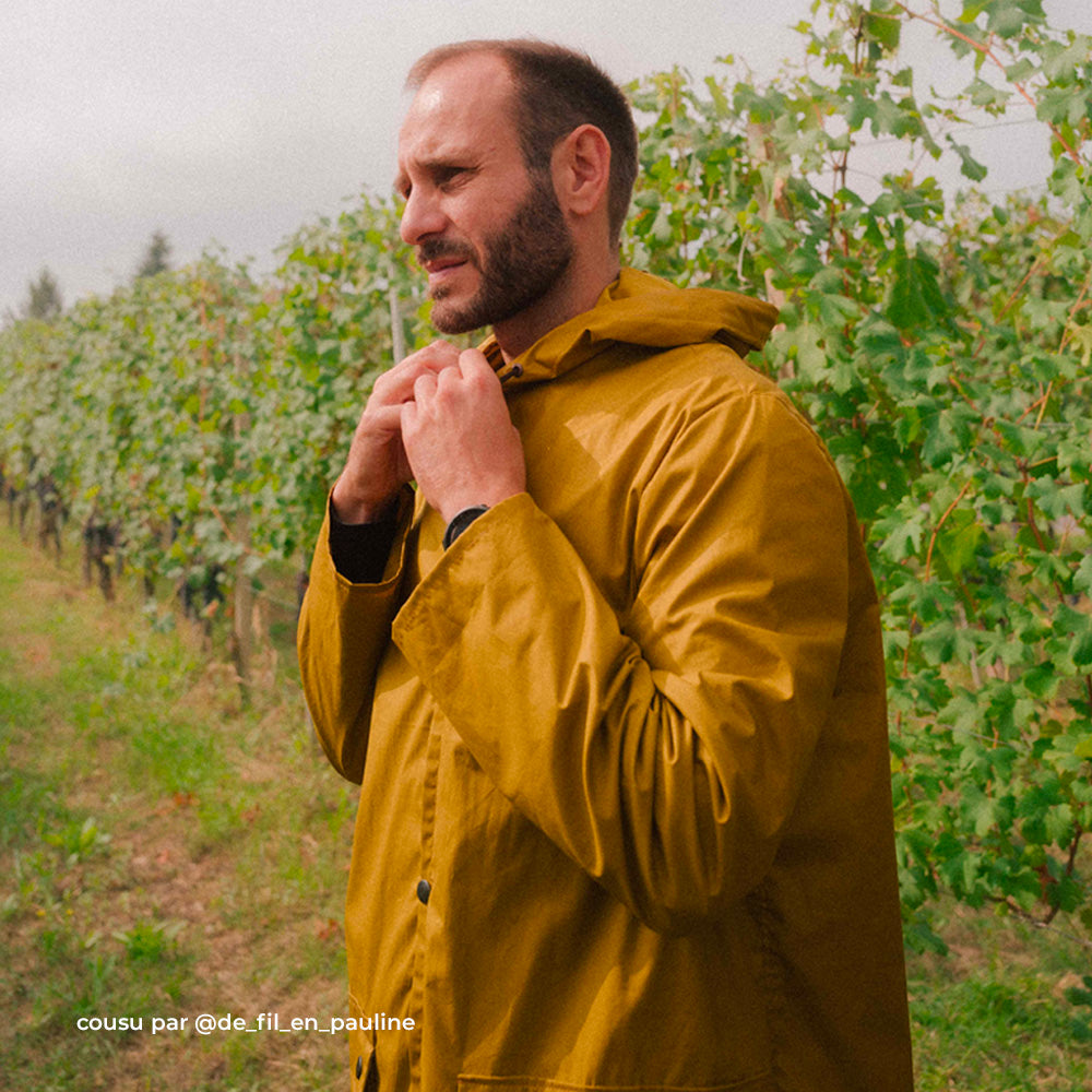 Tissu Coton - Enduit, Montaigne