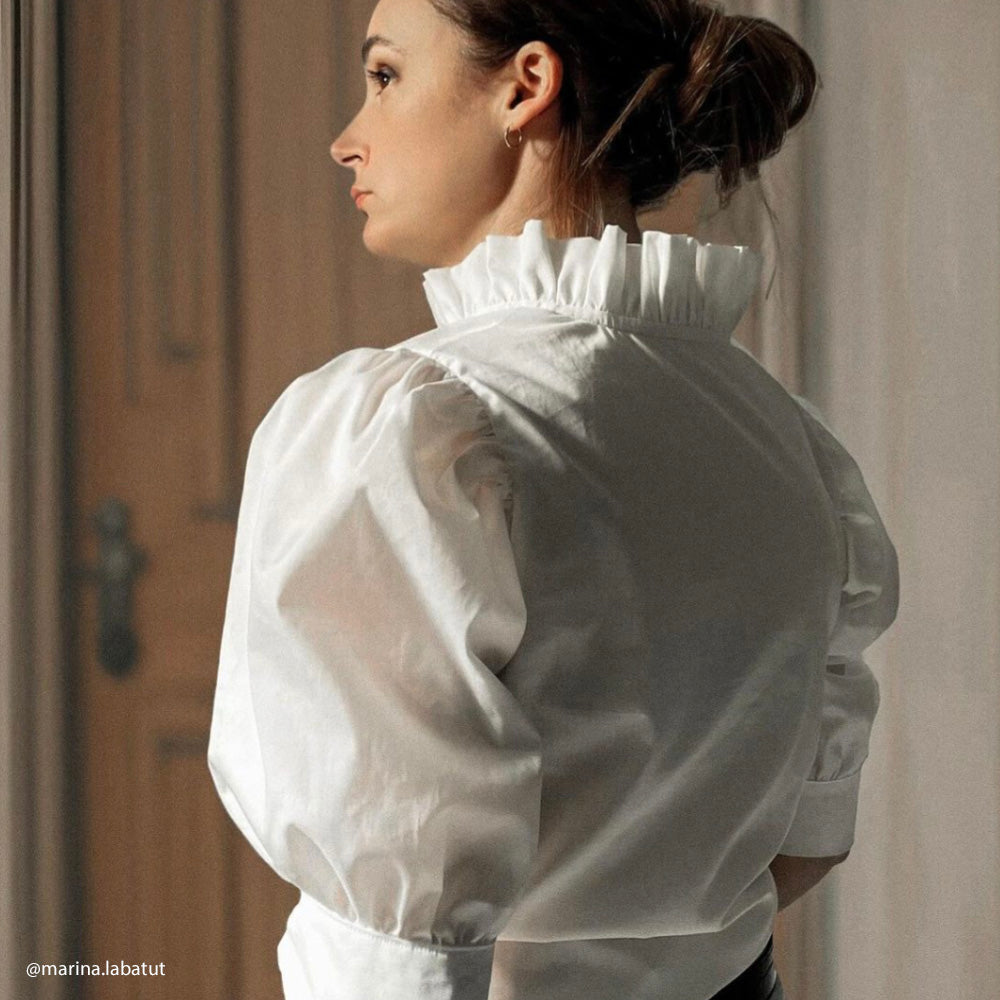 Tissu Popeline, Coton - Blanc naturel, Amelia