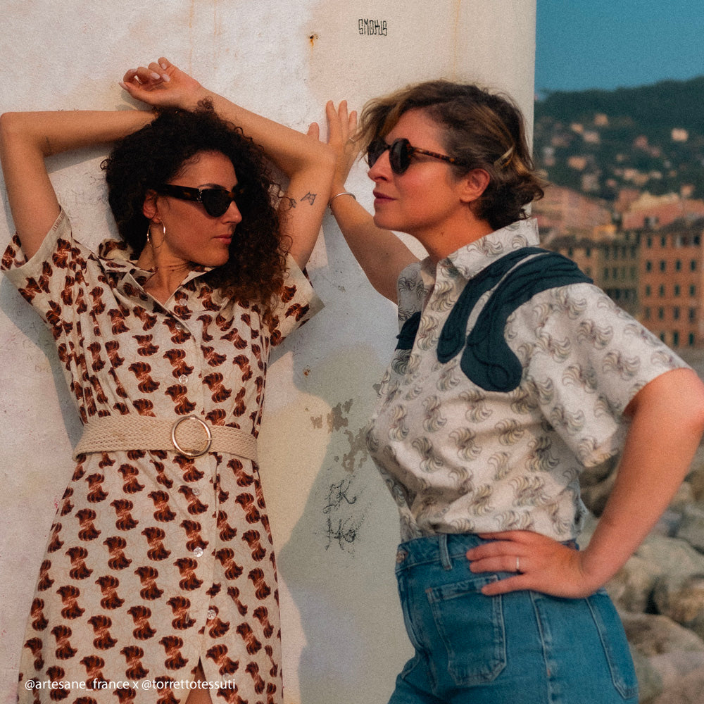 Tissu Popeline Exclusif, Coton - Abstrait, Recco