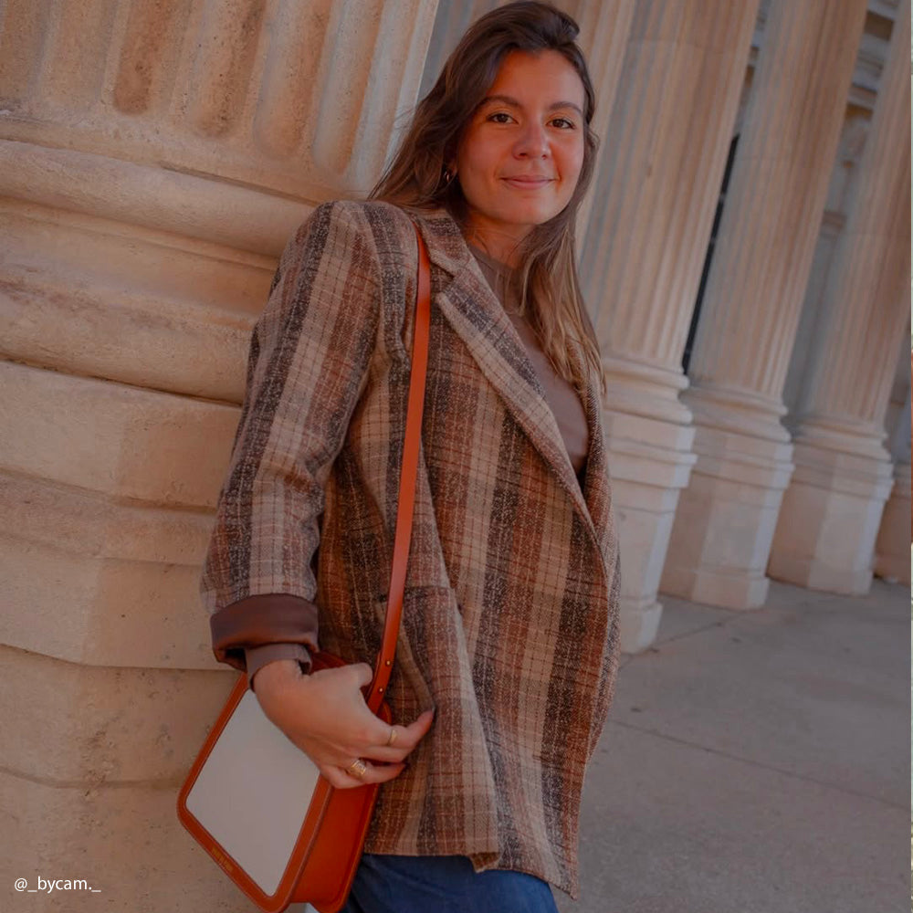 Tissu Tailleur, Laine - Tartan Sable, Serlina