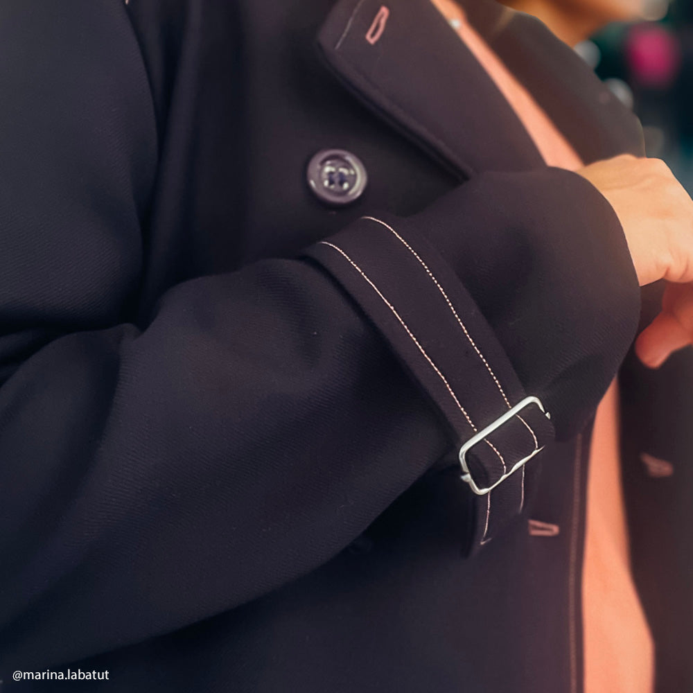 Tissu Manteau, Gabardine Laine - Double Face, Tommaso