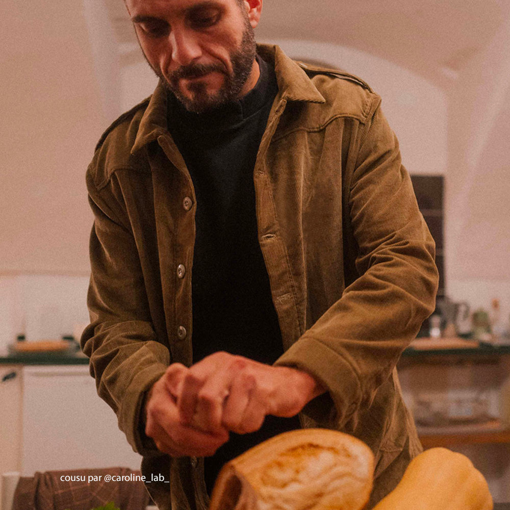 Tissu Velours Côtelé, Coton - Côtes 750, Fogli