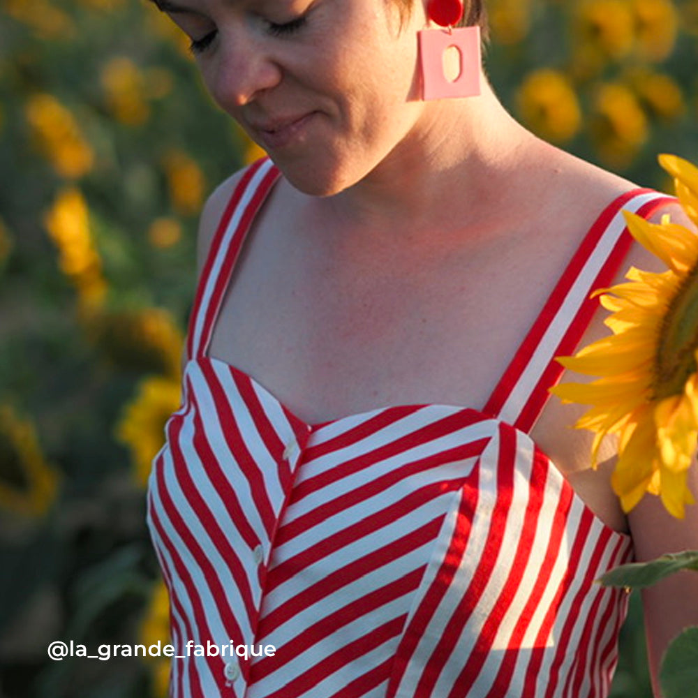 Tissu Canvas, Coton - Rosabianca