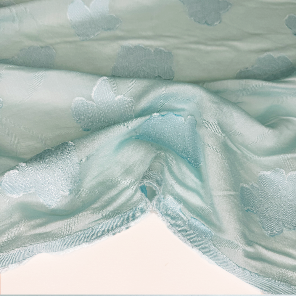 Tissu Brodé, Lancé Découpé Viscose - Floral, Ottilia