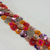 Galon Tulle Brodé - Floral