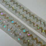 Galon Smocké, Rafia Paillettes - Brillanza