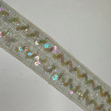 Galon Smocké, Rafia Paillettes - Brillanza