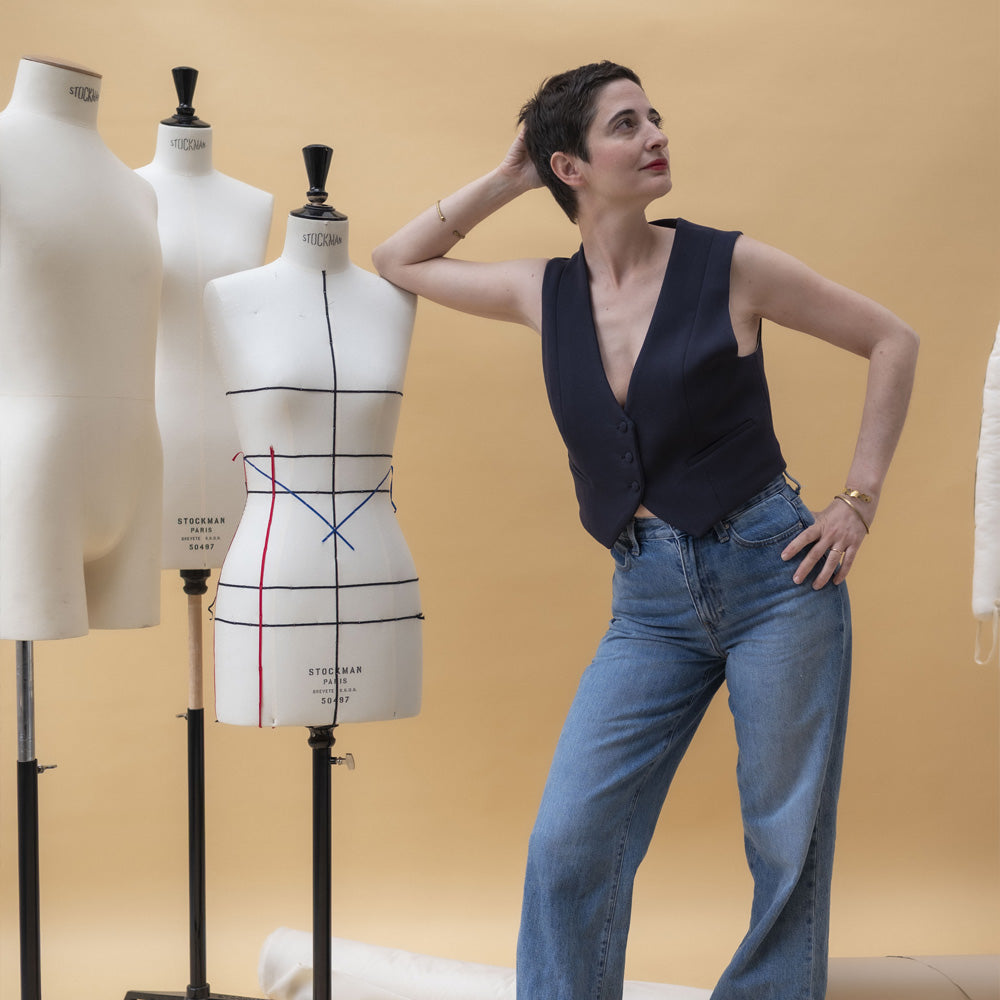 Kit Couture CAP Tailleur, Double crêpe Viscose - Gilet Annie