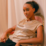 Tissu Jersey - Animalier Métallisé Or, Nyota