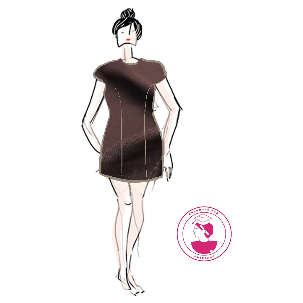 Kit Couture CAP Flou, Ramie - Octobre, Robe Yselda