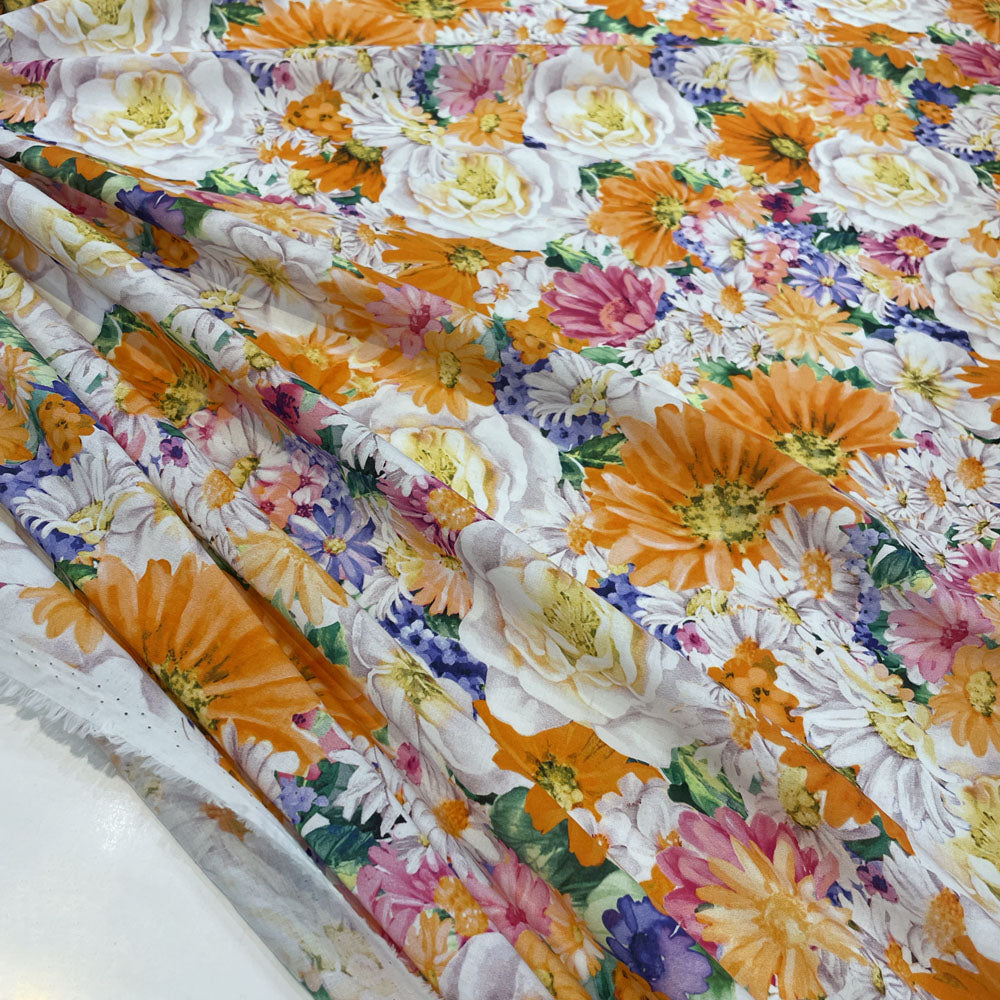 Tissu batiste de coton - Floral, Micha