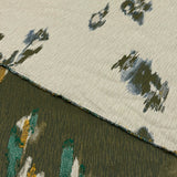 Tissu Brocart, Soie Viscose - Abstrait Vert, Belvento