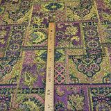 Tissu Brocart - Mosaïque Cachemire Métallisé, Cosenza