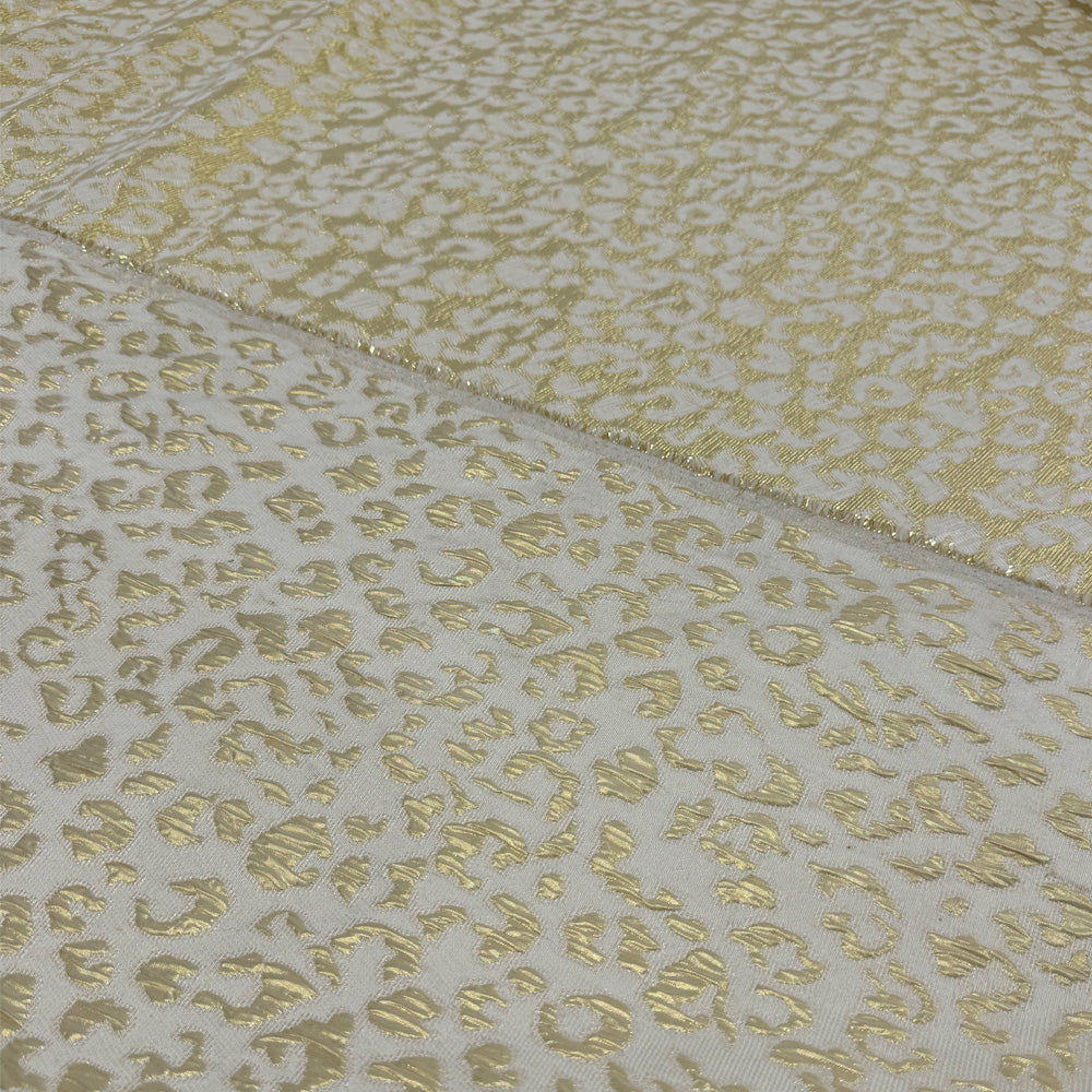 Tissu Jacquard - Métallisé Or Animalier, Howrah