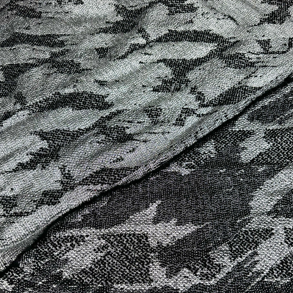 Tissu Brocart, Laine - Métallisé Pied d'Autruche, Lusso