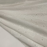 Tissu Brodé, Coton - Broderie anglaise, Sofia