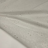 Tissu Brodé, Coton - Broderie anglaise, Sofia