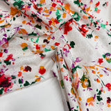 Tissu Brodé, Broderie Anglaise Coton - Divers col, Fiorellino