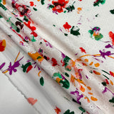 Tissu Brodé, Broderie Anglaise Coton - Divers col, Fiorellino