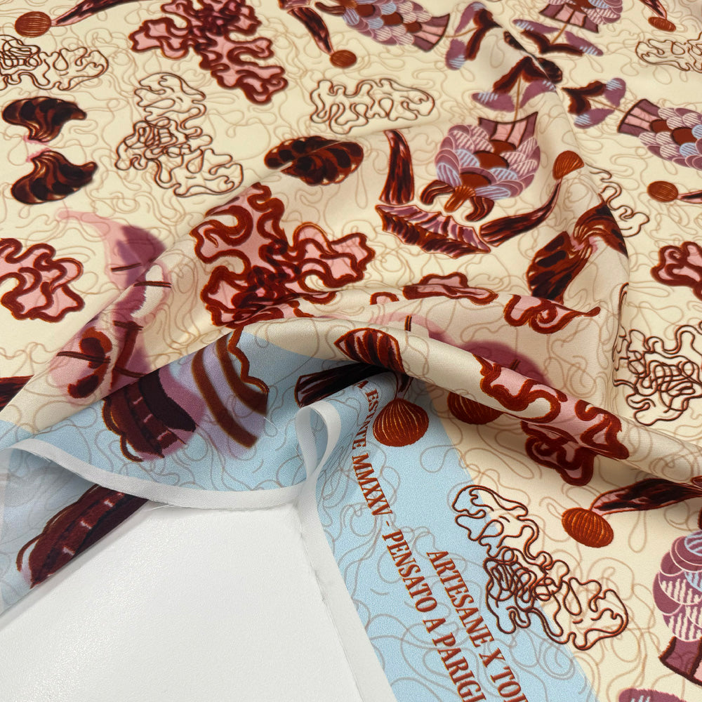 Carré Twill Exclusif, Soie - Camogli