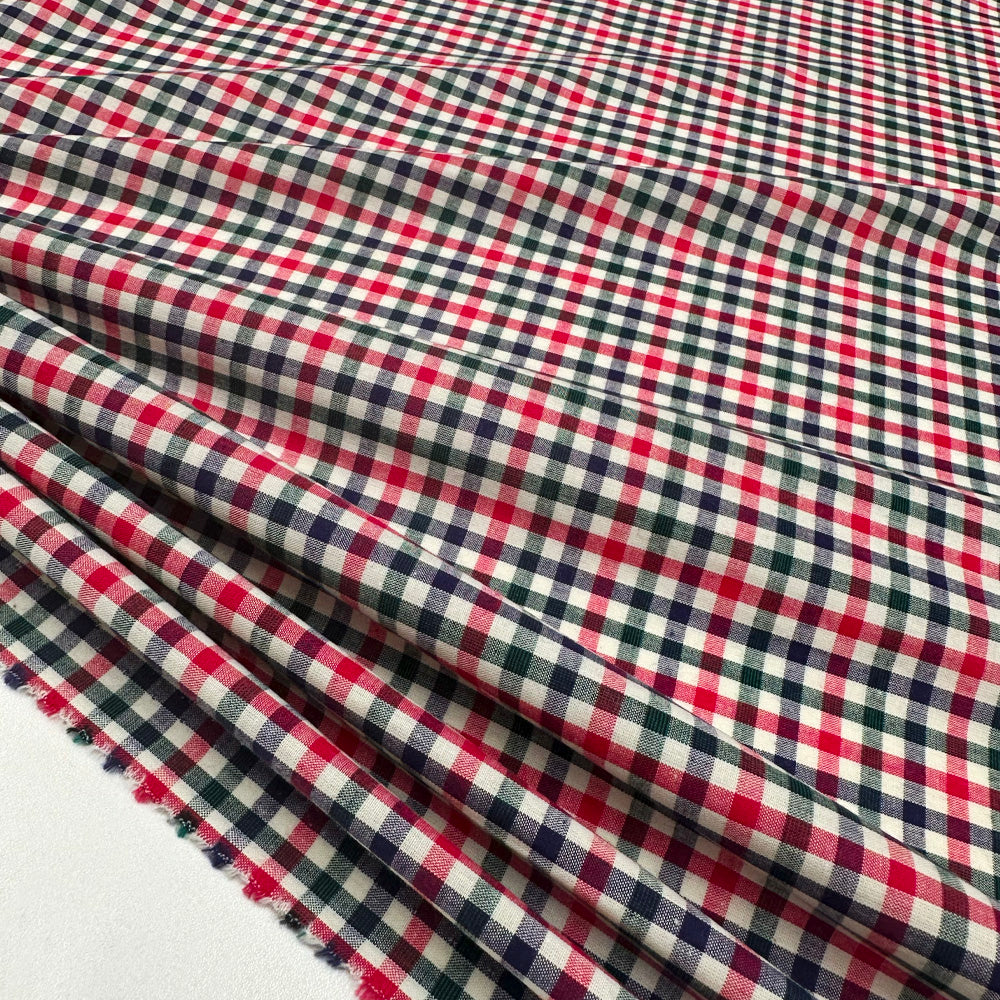 Tissu Toile Coton - Carreaux, Rovino