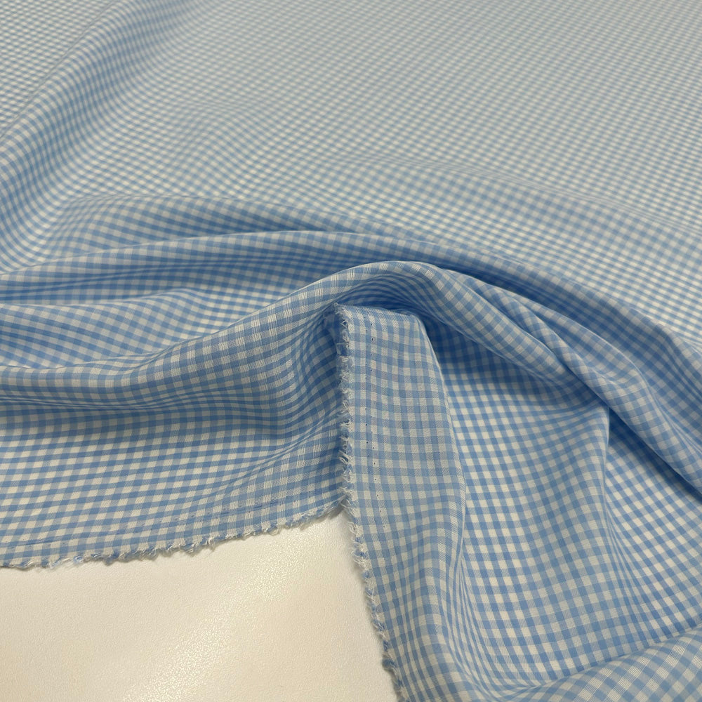 Tissu Chemise Toile, Coton - Carreaux, Celestino