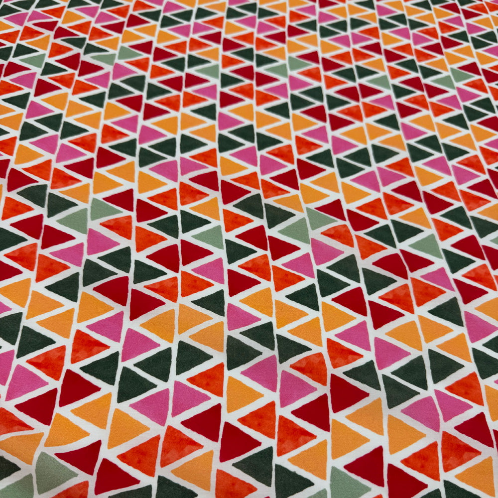 Tissu Popeline, Coton - Géométrique, Ravenna