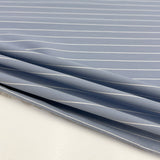 Tissu Popeline Stretch, Coton - Rayé, Bari