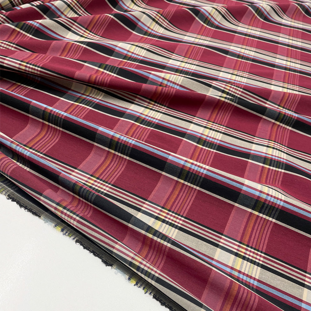 Tissu Popeline, Coton - Carreaux, Quadri